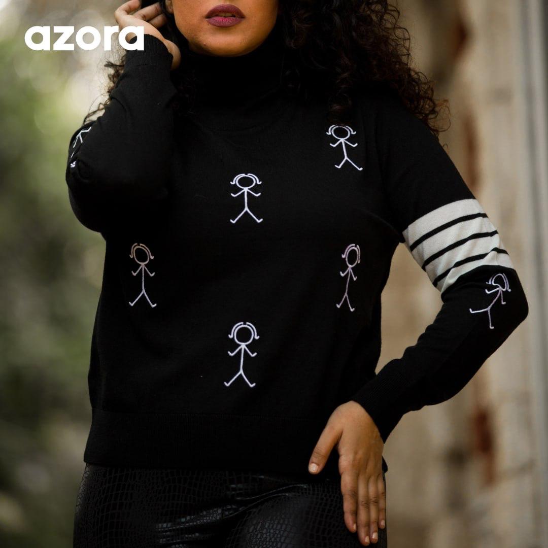 AZORA® NOIR SKETCH Pullover