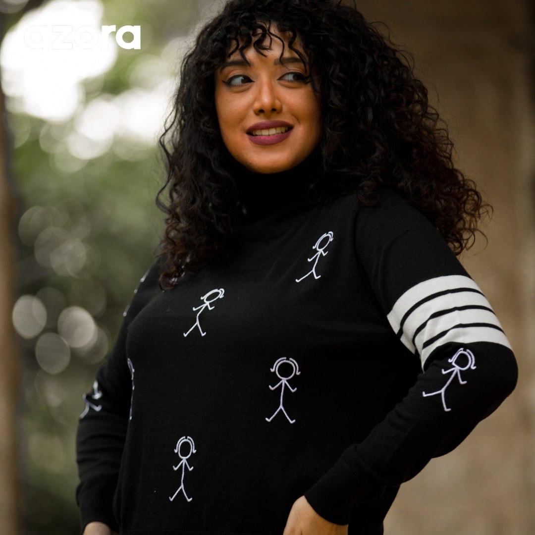 AZORA® NOIR SKETCH Pullover