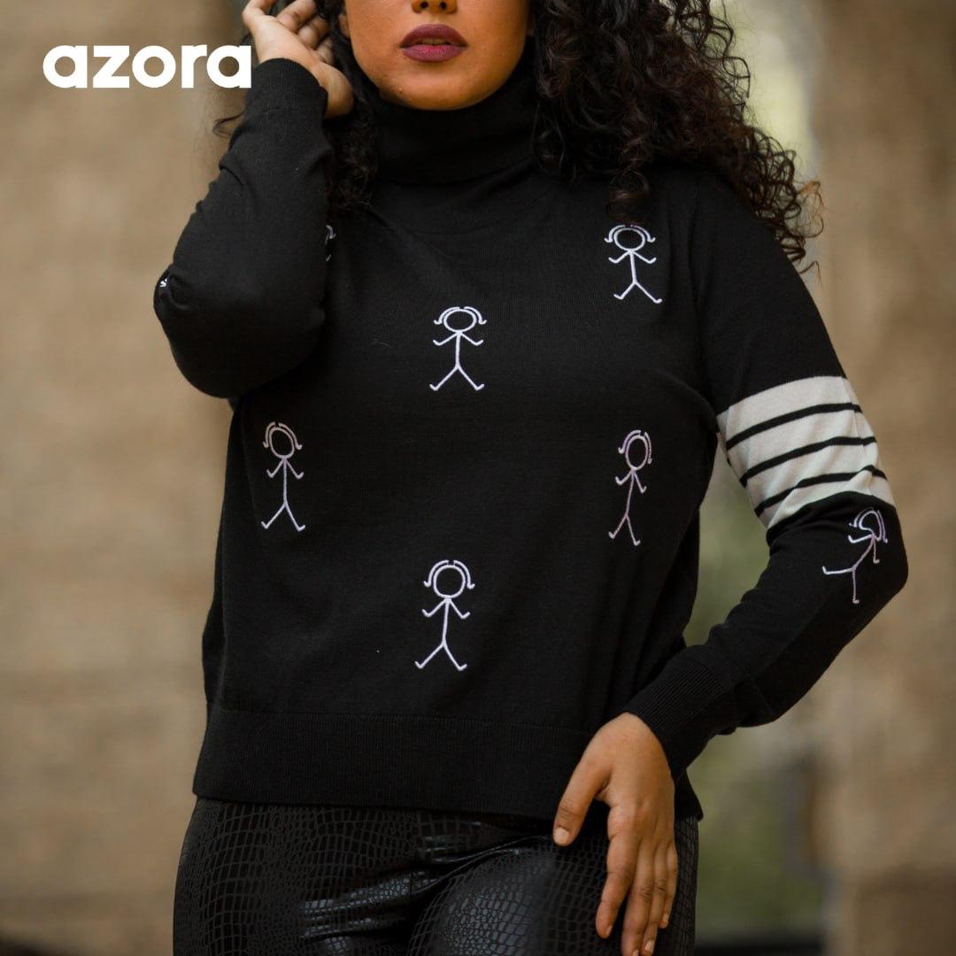 AZORA® NOIR SKETCH Pullover