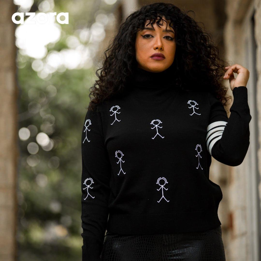 AZORA® NOIR SKETCH Pullover