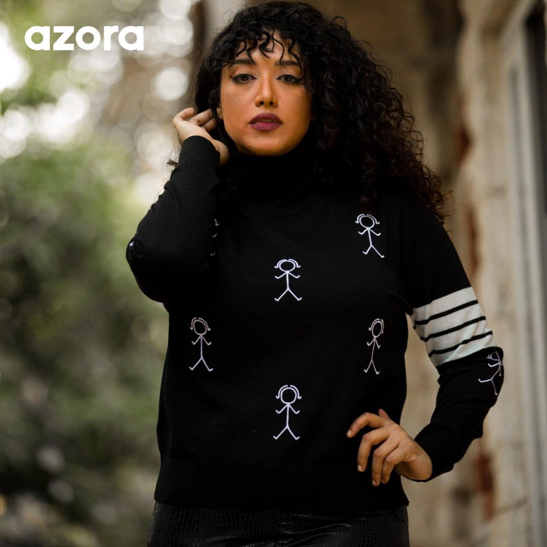 AZORA® NOIR SKETCH Pullover