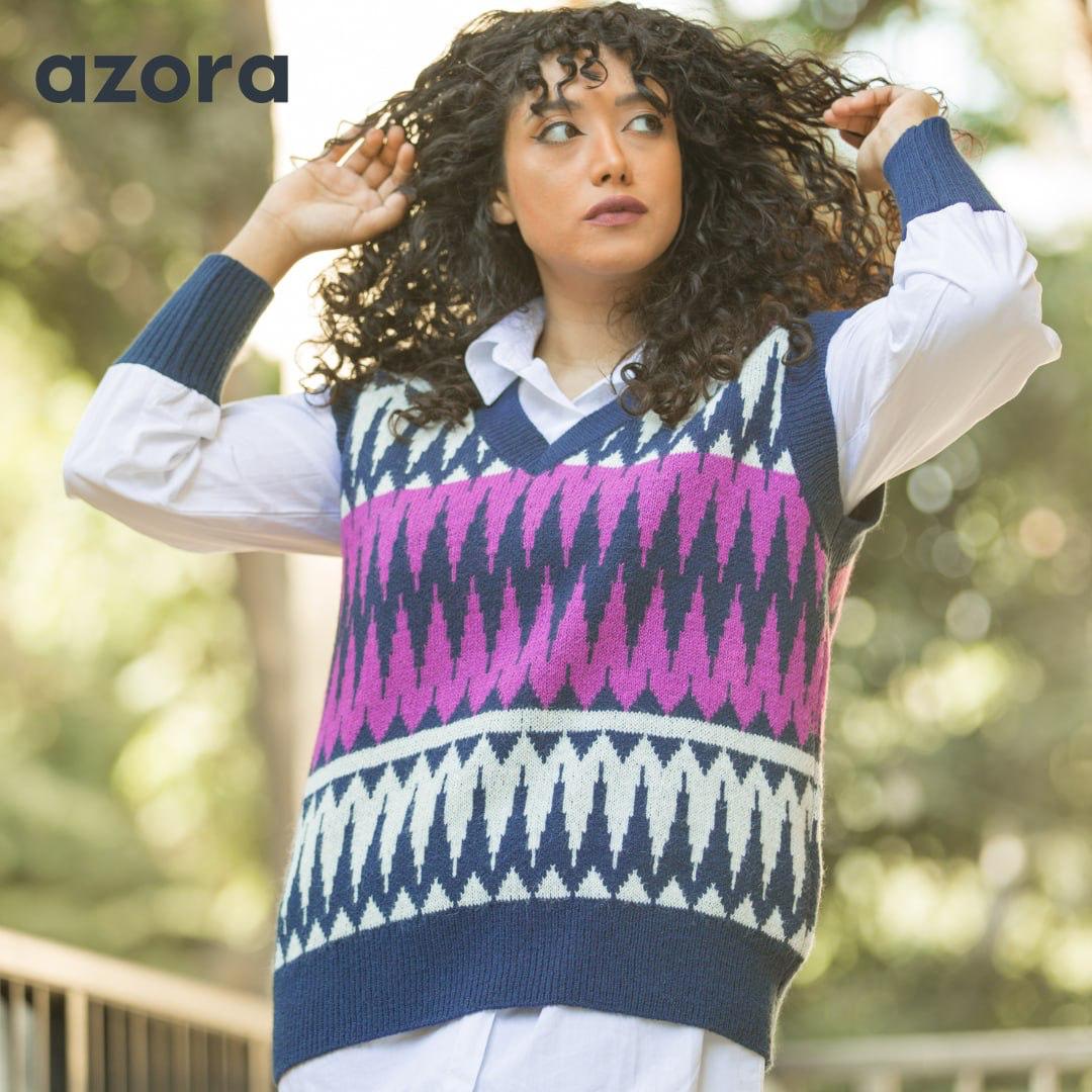 Azora® Nordic Knit Vest