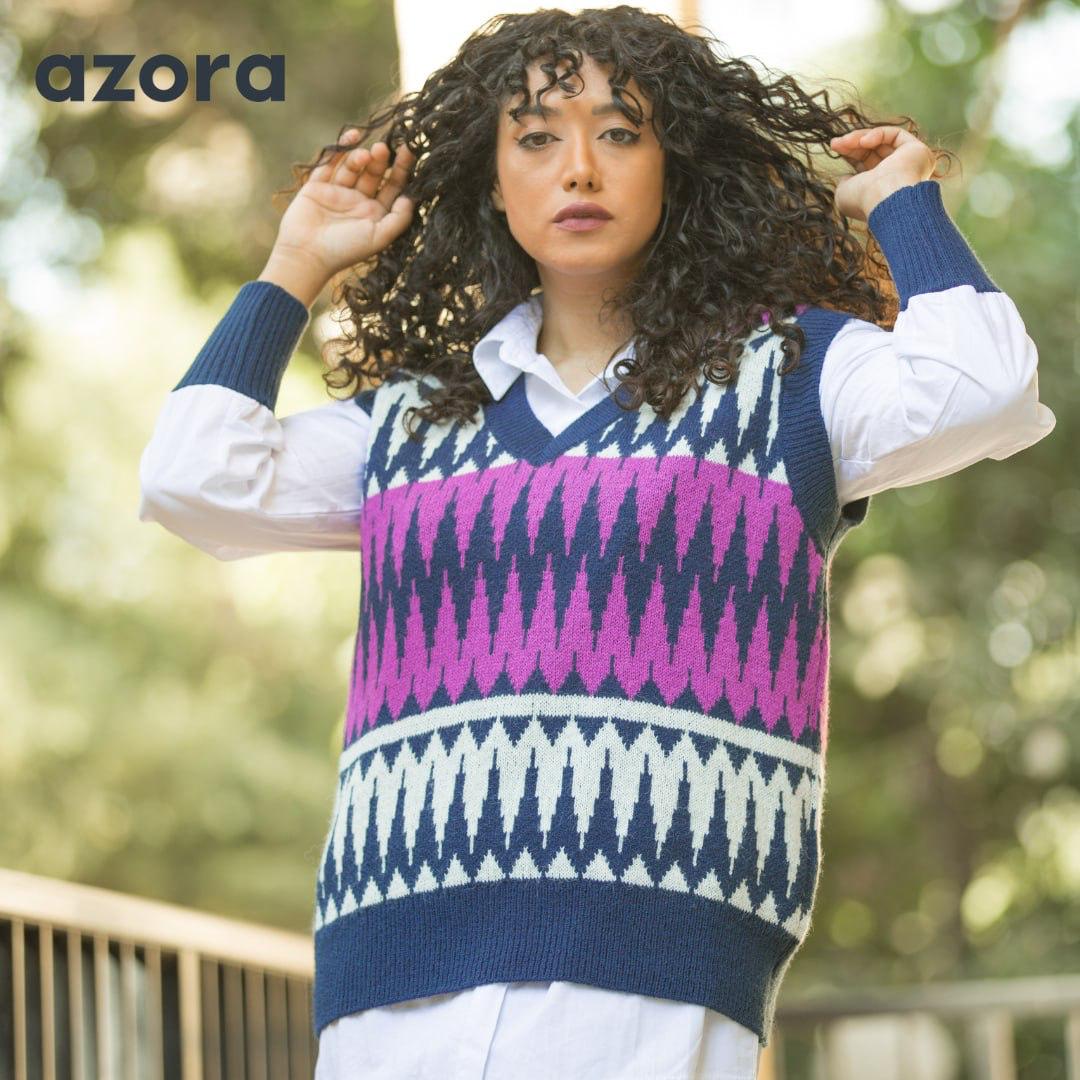 Azora® Nordic Knit Vest