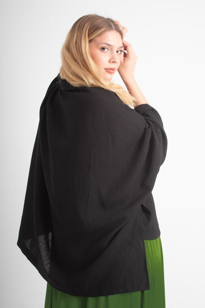 Azora® Coastal Black Oversized Shirt