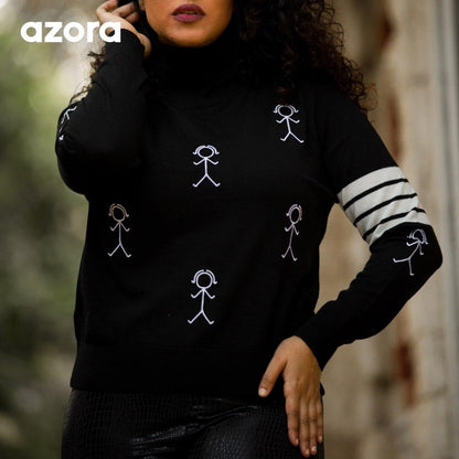 AZORA® NOIR SKETCH Pullover