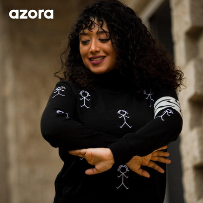 AZORA® NOIR SKETCH Pullover