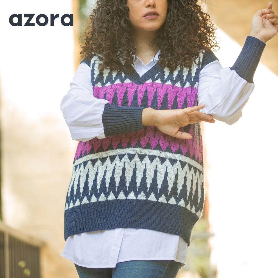 Azora® Nordic Knit Vest