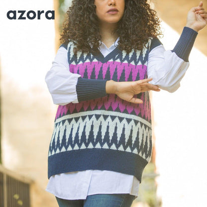 Azora® Nordic Knit Vest