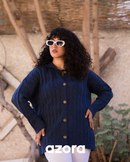 Azora® Dark Blue Classic Textured