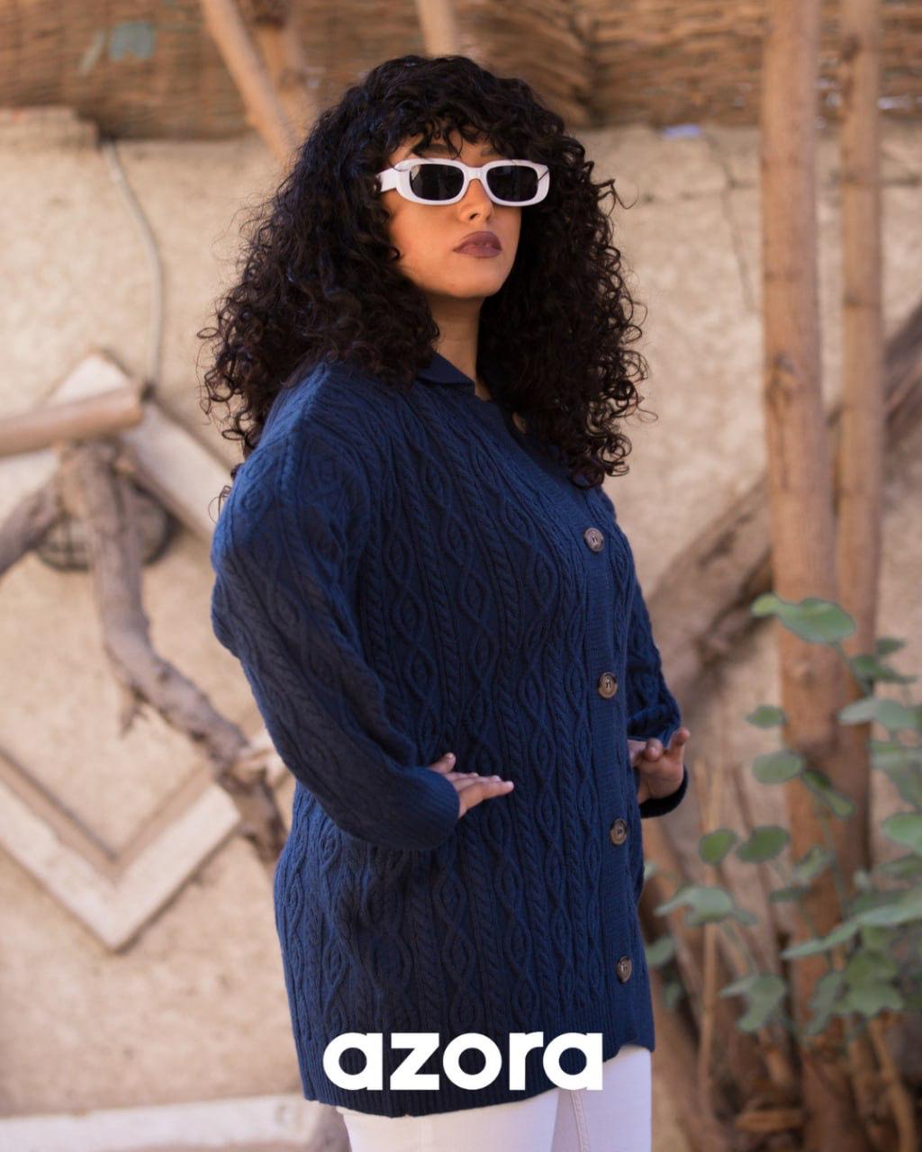 Azora® Dark Blue Classic Textured
